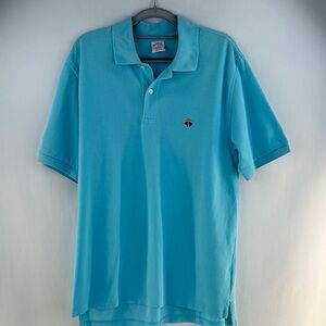 Brooks Brother Turquoise Short Sleeve Polo Shirt